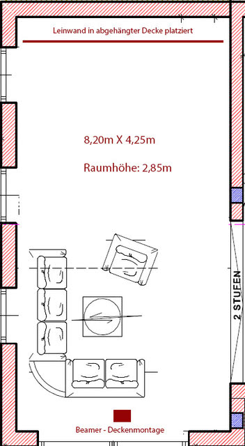 Plan Kino Raum