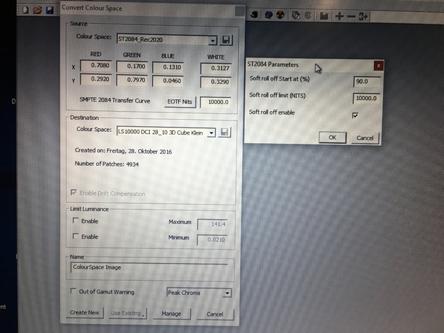 Lightspace HDR Settings