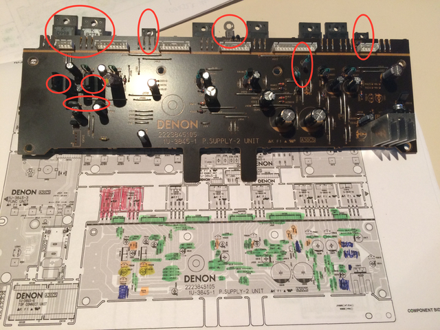 Denon 3808 Power  Supply-2 Unit