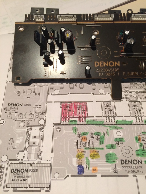 Denon 3808 Power  Supply-2 Unit