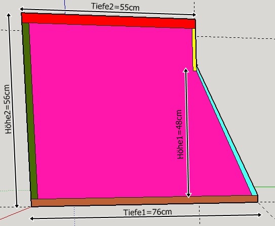 Offener Schnitt / Seite / Front / Deckelvarianten ~800qcm