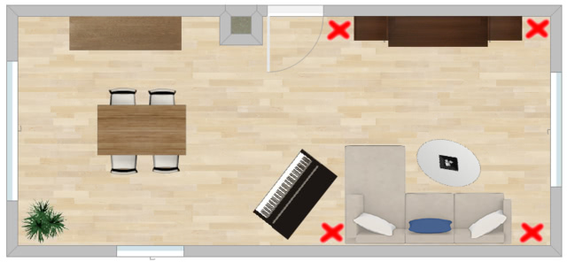 Skizze Wohnzimmer