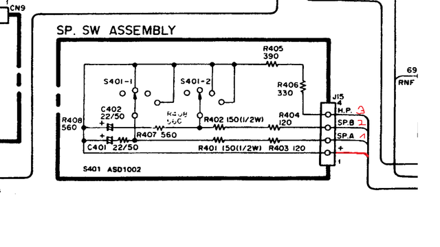 SP. SW Assembly - Pioneer A-717