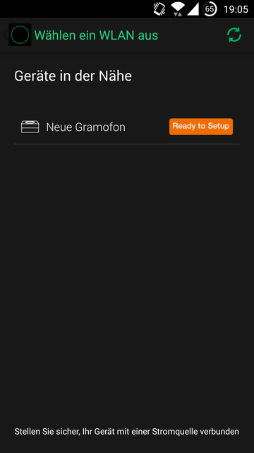 Gramofon Einrichten