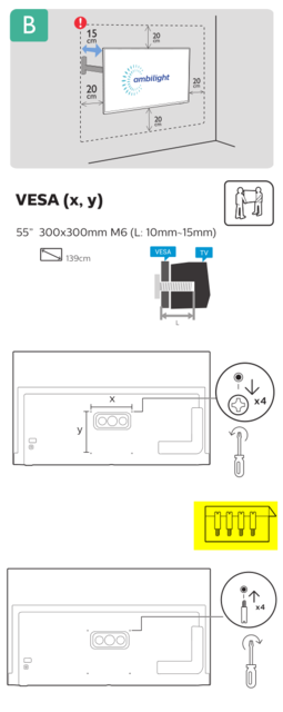 OLED 805 Wandanbringung