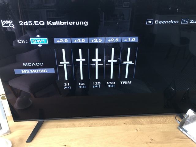 MCACC Musik EQ Einstellung