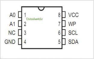 IS24C256 2 Pinout