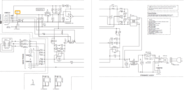 Netzeingangs Platine Mit Standby Trafo