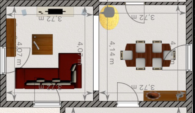 Wohn-Esszimmer