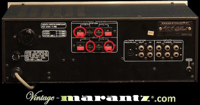 A Marantz 1050 Rear