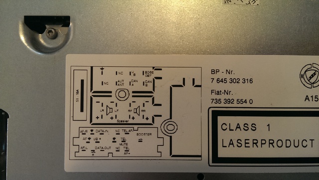 Verkabelung Lancia-Radio