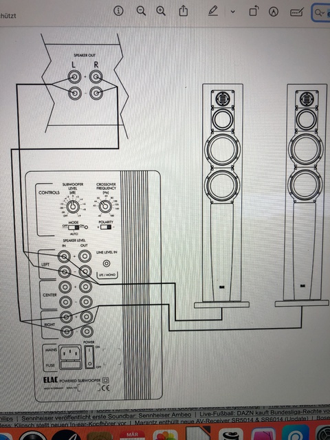 Elac Anschlu