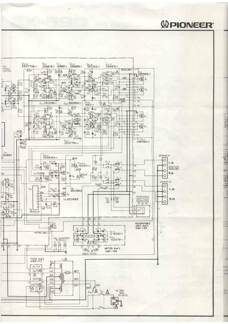 Pioneer SX-890 Schematic