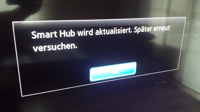 Smart Hub Meldung.