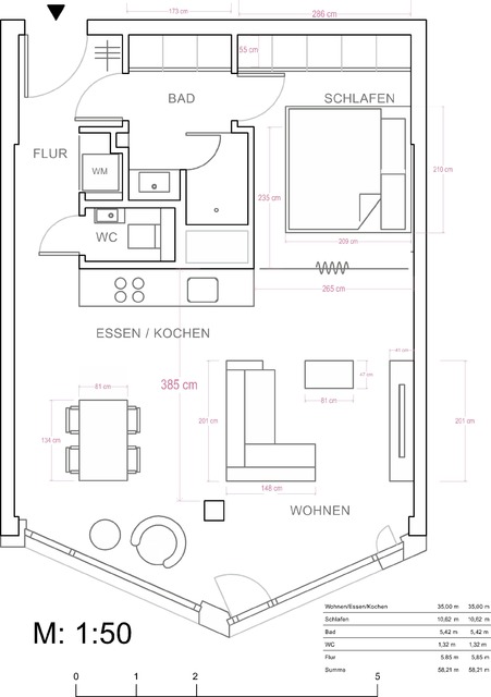 Wohnungsgrundriss