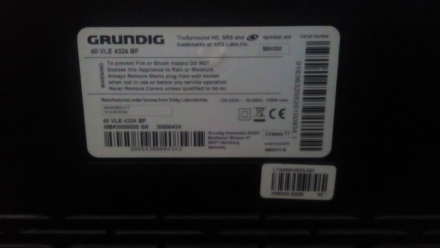 Grundig 40 VLE 4324 BF
