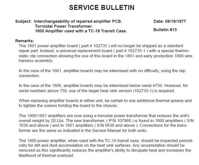 BoseServiceBulletin