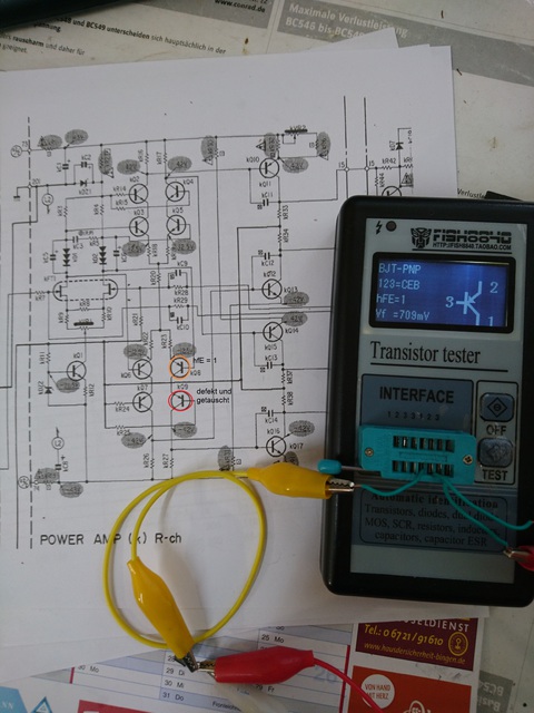 Defekter Transistor