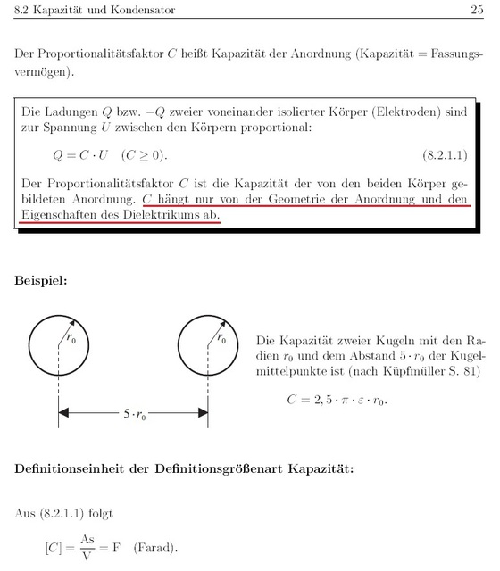 Eigenschaften Kondensator