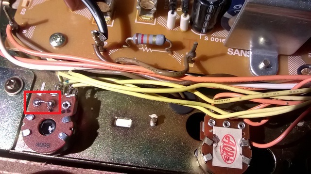 Sansui SR Ltpunkte auf Poti