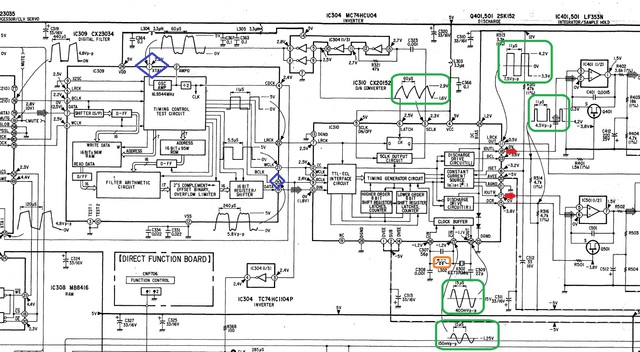 Sony302ES Schaltplanauschnitt