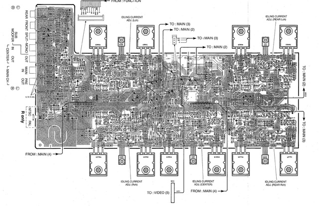 Yamaha Endstufenplatine