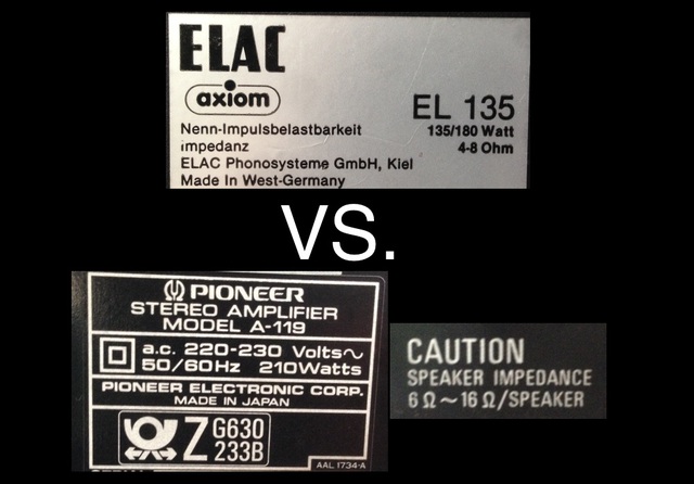 Technische Daten - Elac EL 135 & Pioneer A-119