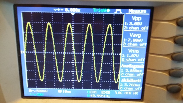 Fender Sinus 50Hz 1Veff