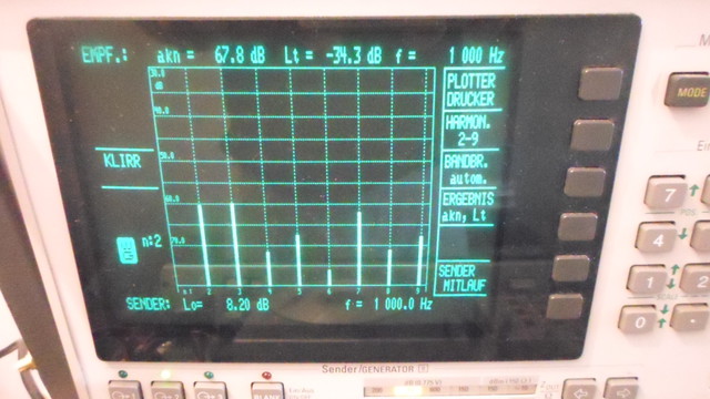 Klirrspektrum  40dBFS