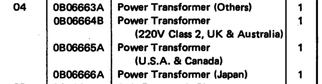 LX-3 SM Power Transformator PN