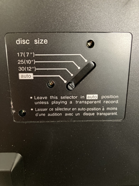 Technics SL-7 Sensorleuchtenfeld