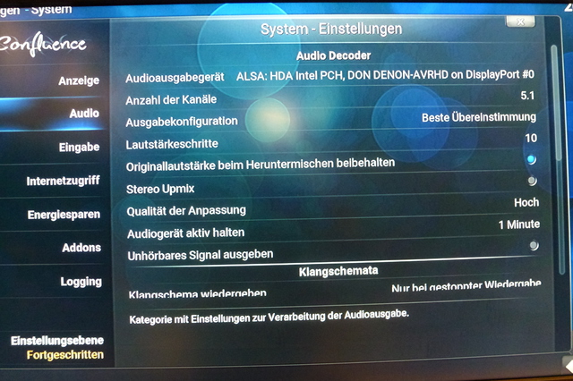 HK NUC KODI HD Ton Problem