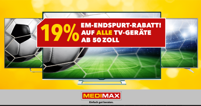MediaMax 19% Auf TV Geräte