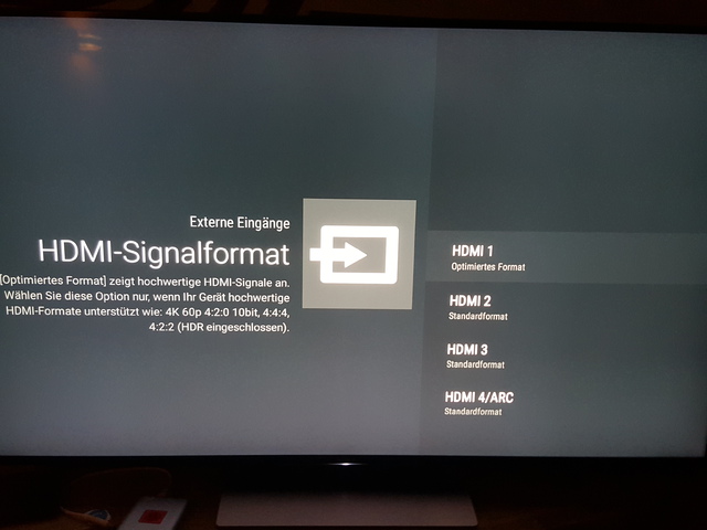 B04   TV HDMI Einstellung