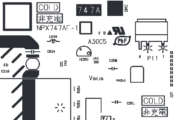 Schema Des A30C5 Teils Auf Dem Power-Board Rechts Oben