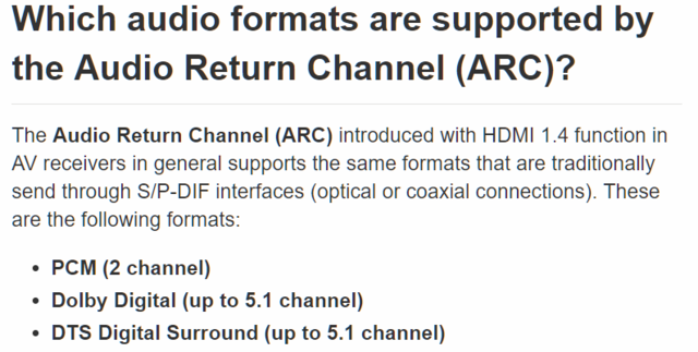 HDMI ARC 1.4 - Denon I