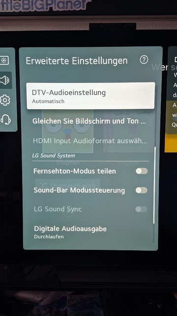 Lg Einstellung 