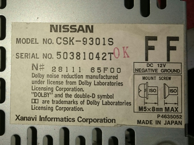 Radio Nissan1