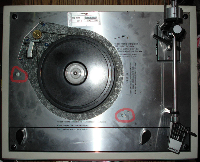 Thorens TD166 Ohne Plattenteller