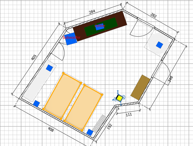 Grundriss Zimmer Mit Lautsprechern