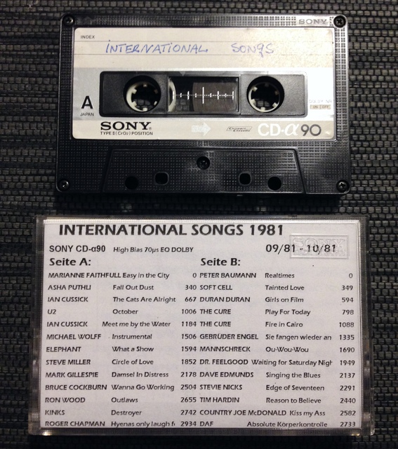 Mixtape Sony CD-alpha International Songs 1981