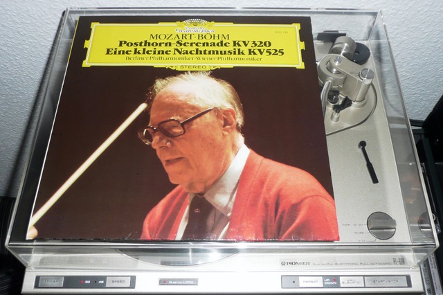 Mozart · Karl Böhm — Berliner Philharmoniker · Wiener Philharmoniker ?–  Posthorn-Serenade KV 320 / Eine Kleine Nachtmusik KV 525 (LP / 1977)