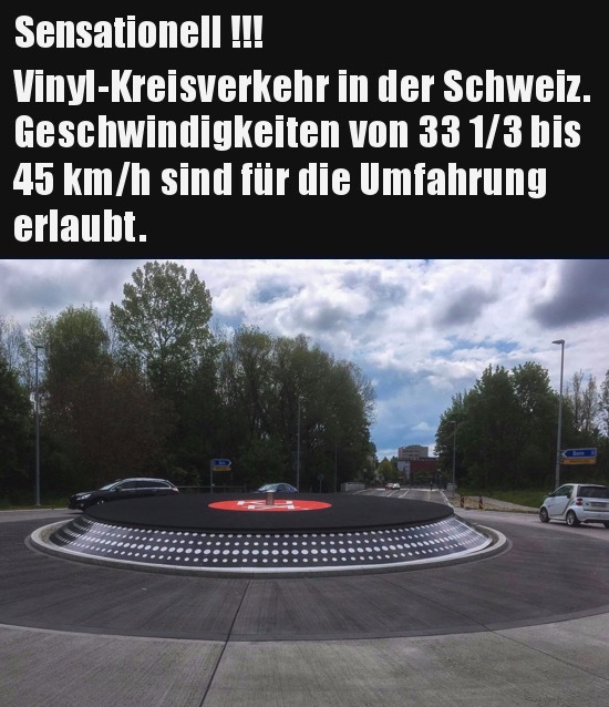 Plattenspieler-Kreisverkehr