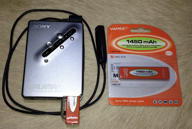 Sony WM-EX670 mit Vapex Tech 1450mAh-Akku