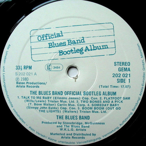 The Blues Band Official Bootleg Album (1980)