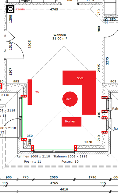 Grundriss Wohnzimmer