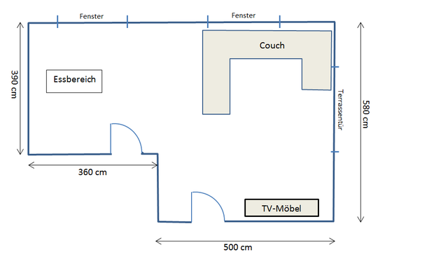 Plan Wohnzimmer