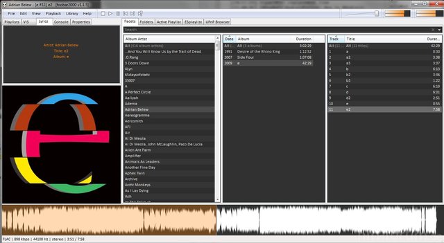 Foobar2000 Screenshot