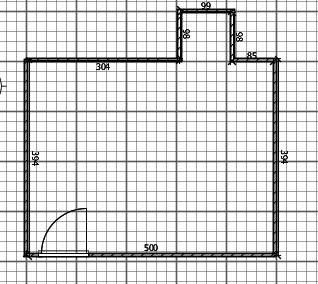 Ansicht Wohnzimmer Aus Allen 4 Ecken Inkl. Grundriss