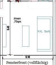 Grundriss Wohnzimmer